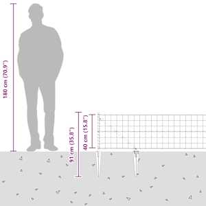 Plot s sloupkem Stříbrná 0,4 x 10 m Ocel - obrázek 17
