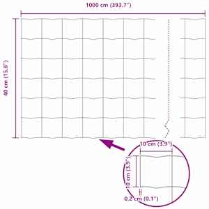 Plot s sloupkem Stříbrná 0,4 x 10 m Ocel - obrázek 16