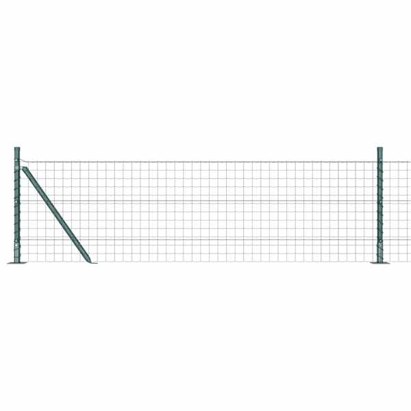 vidaXL Euro Aiandus Betoon Alusel 10 x 0,6 m PVC-kaetud teras Roheline