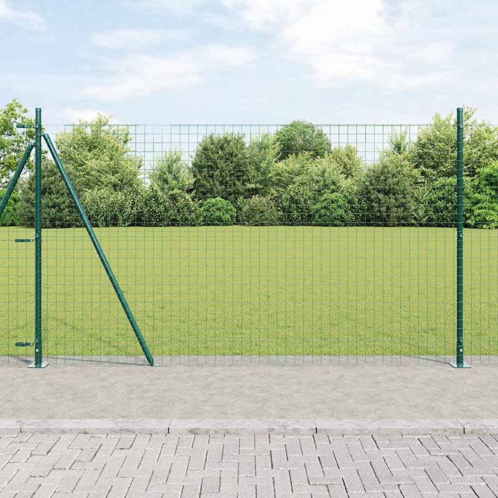 Euro plot s 7 čapovanými stĺpikmi 1.5x10 m Pozinkovaná oceľ 3350807