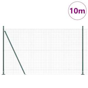 Evropský plot s betonovou základnou 10 x 1,5 m Zelená Síťovina - obrázek 3