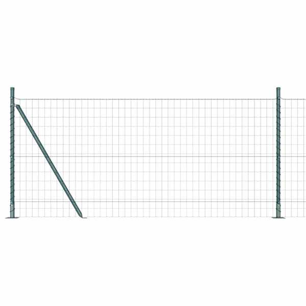 vidaXL Euro Aiandus Betoon Alusel 10 x 0,8 m PVC-kaetud teras Roheline