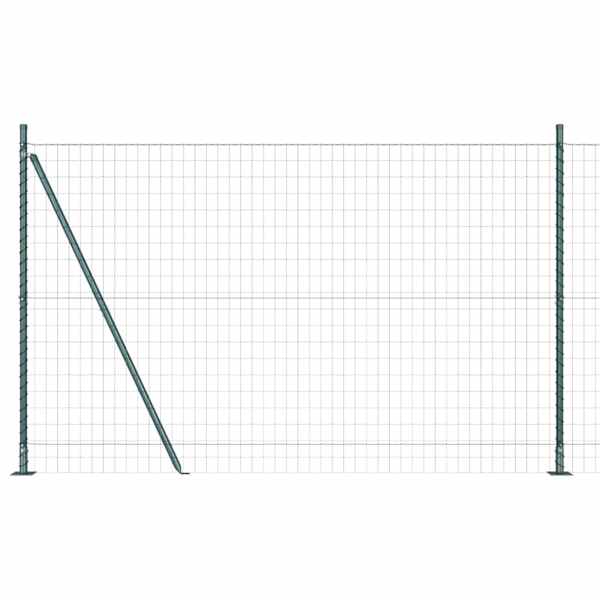 vidaXL Euro Aiandus Betoon Alusel 10 x 1,5 m PVC-kaetud teras Roheline
