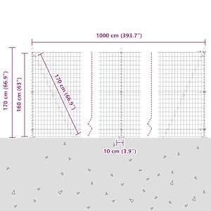 Evropský plot s betonovou základnou 10 x 1,6 m Zelená Síťovina - obrázek 15