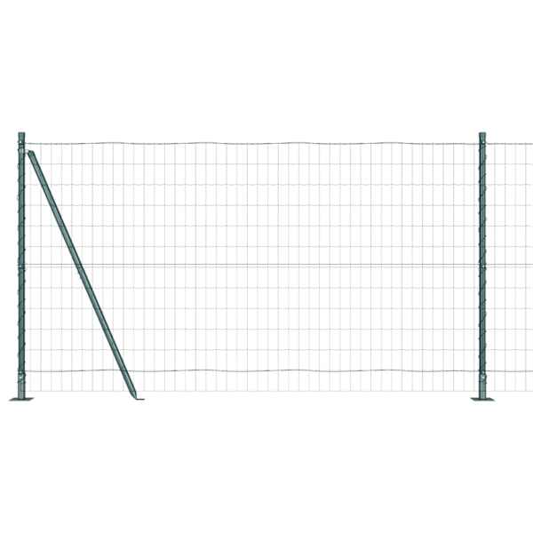 vidaXL Euro Aiandus Betoon Alusel 10 x 1,2 m PVC-kaetud teras Roheline