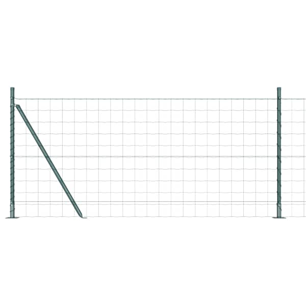 vidaXL Euro Aiandus Betoon Alusel 10 x 1 m PVC-kaetud teras Roheline