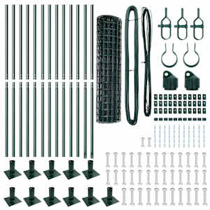 Plot s sloupkem Zelená 0,8 x 25 m Ocel a PVC - obrázek 7