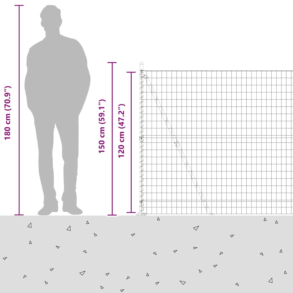 Plot s sloupkem Zelená 1,2 x 25 m Ocel a PVC - obrázek 17
