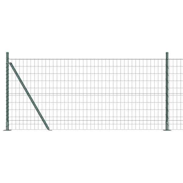 vidaXL Euro Aiandus Betoon Alusel 25 x 1 m PVC-kaetud teras Roheline