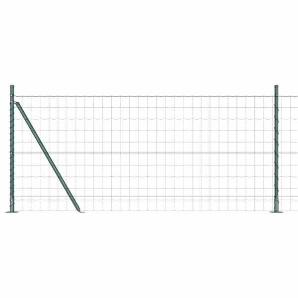 vidaXL Euro Aiandus Betoon Alusel 25 x 1 m PVC-kaetud teras Roheline