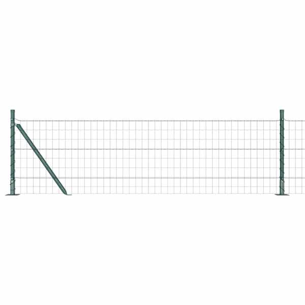 vidaXL Euro Aiandus Betoon Alusel 50 x 0,4 m PVC-kaetud teras Roheline