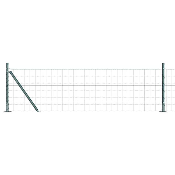 vidaXL Euro Aiandus Betoon Alusel 50 x 0,6 m PVC-kaetud teras Roheline