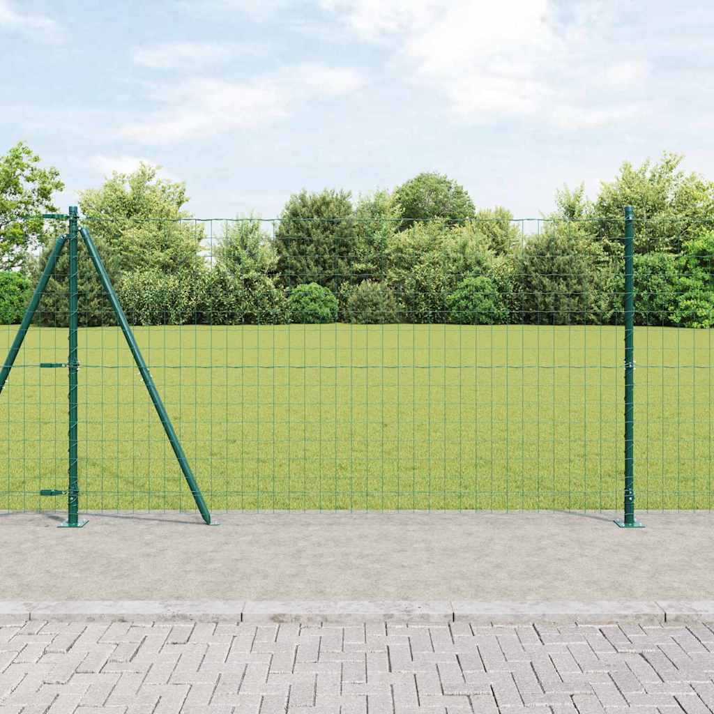 Euro Aed 2 Tükki Roheline Metall, Plastik Katte 10 x 1.2 m