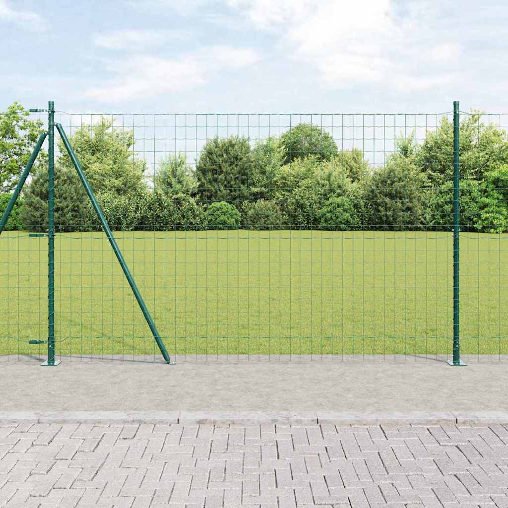 Euro Hegn med 7 Flanged Posts 1,6x10 m Galvaniseret Stål