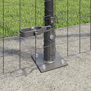 Evropský plot s betonovou základnou 10 x 1,5 m Šedá Síťovina - obrázek 4