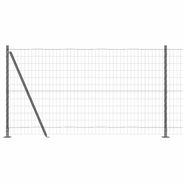 vidaXL Euro Aiandus Betoon Alusel 10 x 1,2 m PVC-kaetud teras Hall