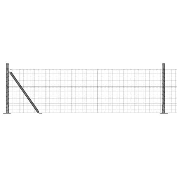 vidaXL Euro Aiandus Betoon Alusel 25 x 0,4 m PVC-kaetud teras Hall