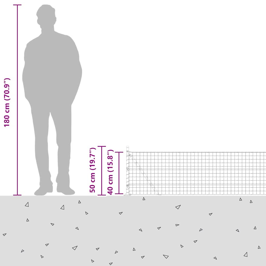 Plot s sloupkem Šedá 0,4 x 25 m Ocel a PVC - obrázek 17