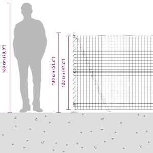 Evropský plot s betonovou základnou 25 x 1,2 m Šedá Síťovina - obrázek 17