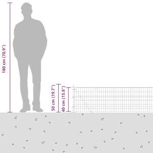 Plot s sloupkem Šedá 0,4 x 25 m Ocel a PVC - obrázek 17