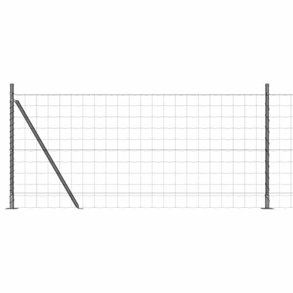 vidaXL Euro Aiandus Betoon Alusel 25 x 0,8 m PVC-kaetud teras Hall