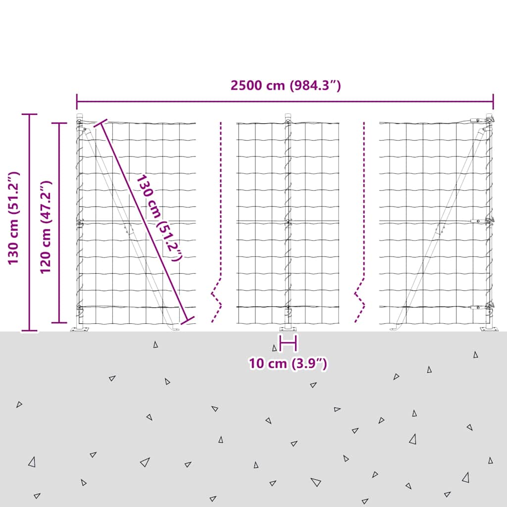 Plot s sloupkem Šedá 1,2 x 25 m Ocel - obrázek 15