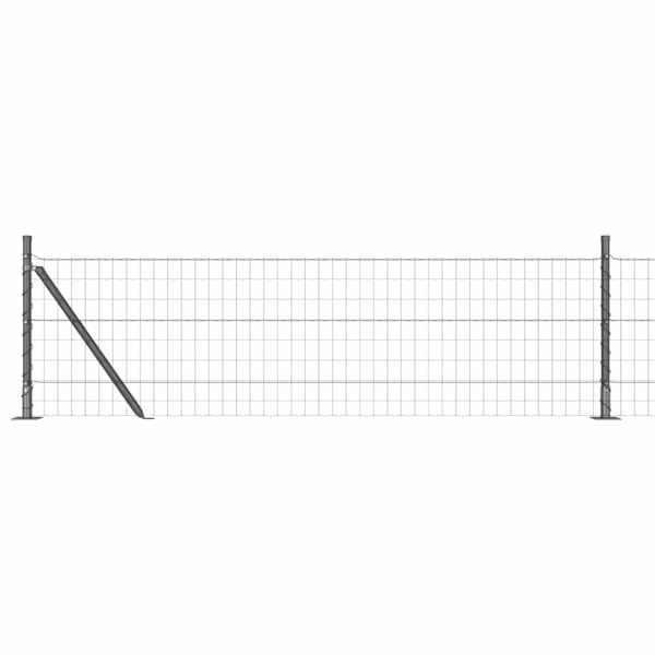 vidaXL Euro Aiandus Betoon Alusel 50 x 0,6 m PVC-kaetud teras Hall