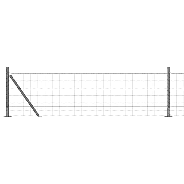 vidaXL Euro Aiandus Betoon Alusel 50 x 0,4 m PVC-kaetud teras Hall