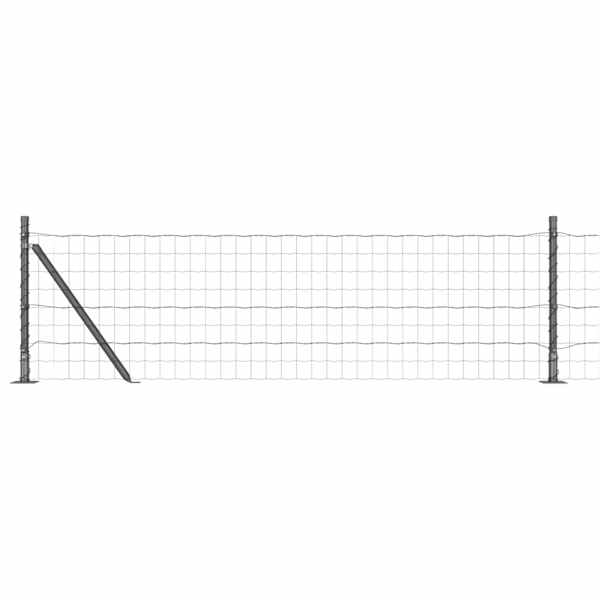 vidaXL Euro Aiandus Betoon Alusel 10 x 0,4 m PVC-kaetud teras Hall