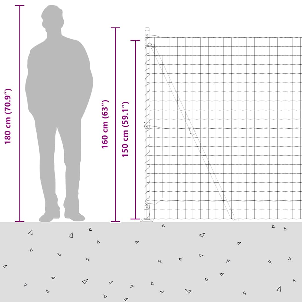 Plot s sloupkem Šedá 1,5 x 10 m Ocel - obrázek 17