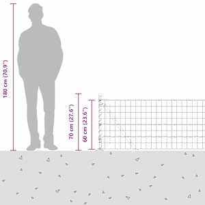 Euro plot s betonovým podstavcem 25 x 0,6 m Ocel potažená PVC - obrázek 17