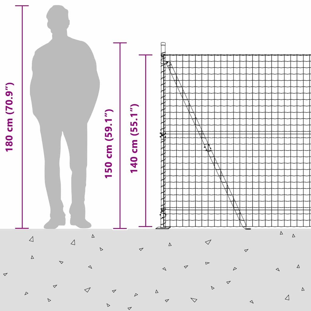 Plot s sloupkem Stříbrná 1,4 x 10 m Ocel - obrázek 17