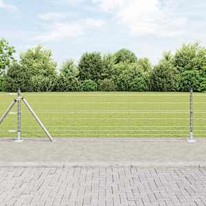Plot s sloupkem Stříbrná 0,4 x 10 m Ocel - obrázek 1