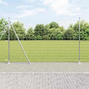 Evropanel z betonsko podlago 10 x 1,4 m Pocinkano jeklo Srebrna