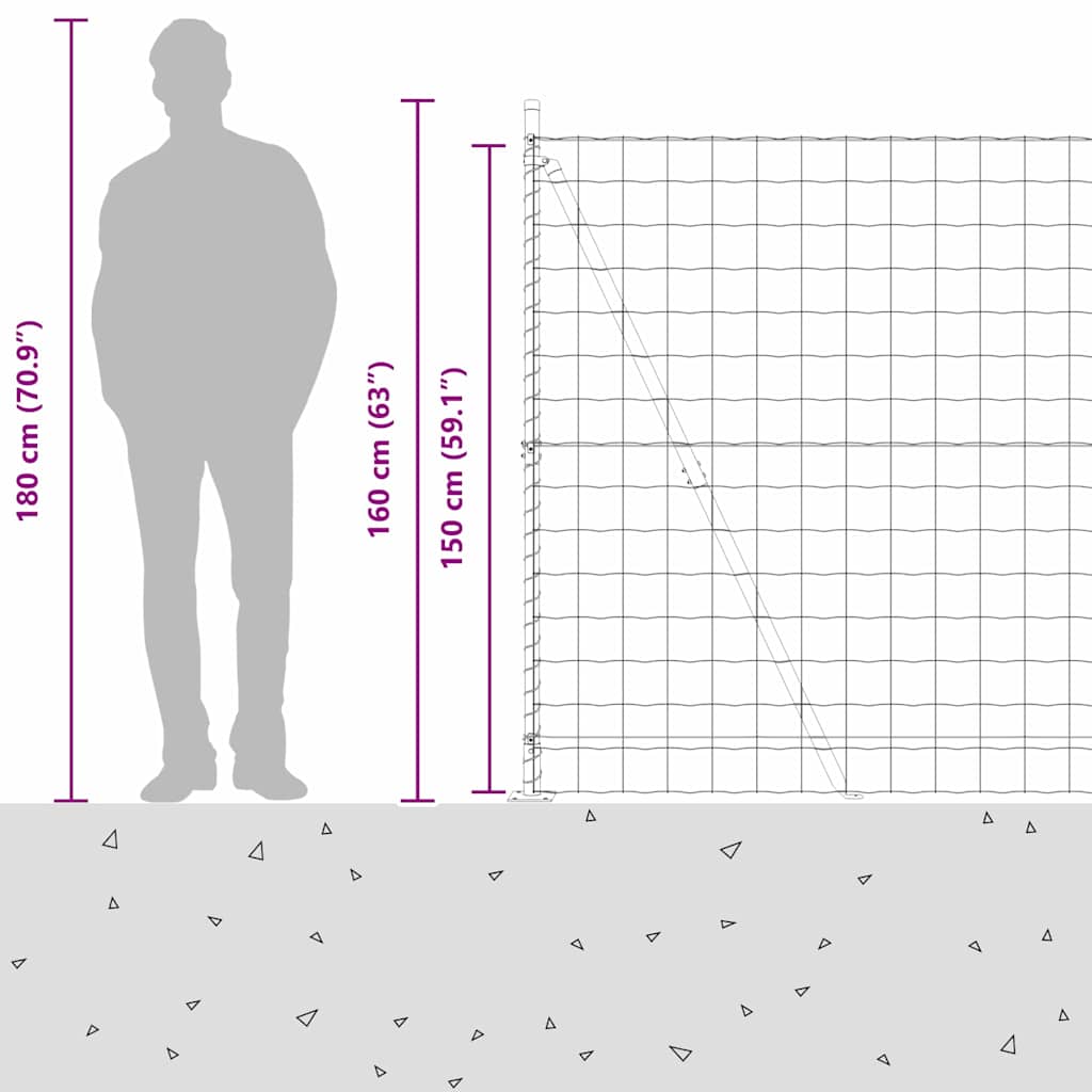 Plot s sloupkem Stříbrná 1,5 x 10 m Ocel - obrázek 17