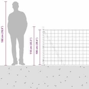 Evropský plot s betonovou základnou 25 x 1 m Pozinkovaná ocel - obrázek 17