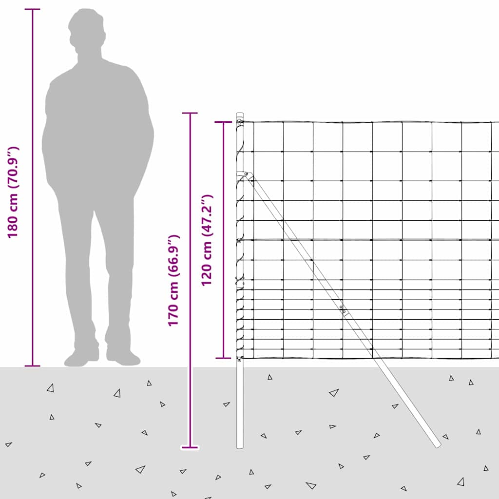 Plotový sloupek. Pozinkovaný 25 x 1,2 m Ocel - obrázek 15