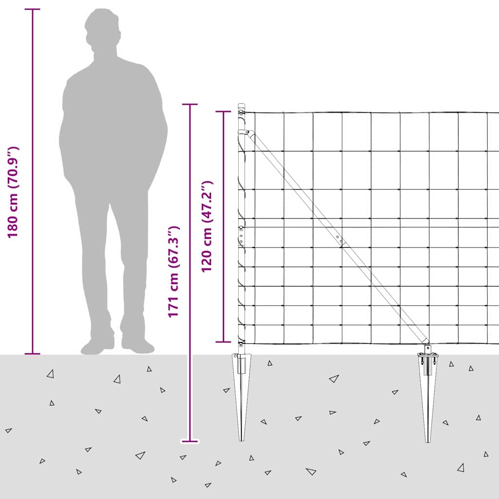 Plotový sloupek. Pozinkovaný 25 x 1,2 m Ocel - obrázek 16