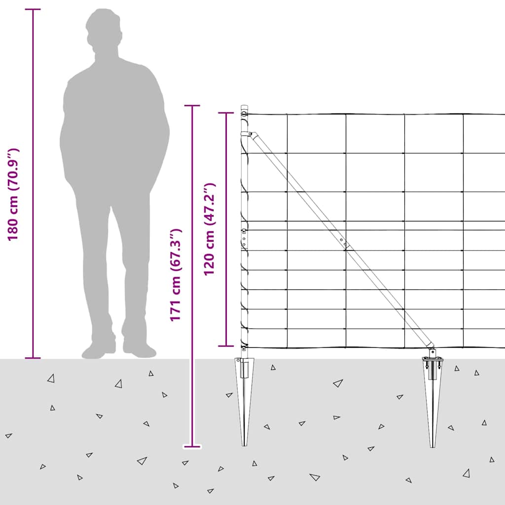 Plotový sloupek. Pozinkovaný 25 x 1,2 m Ocel - obrázek 16