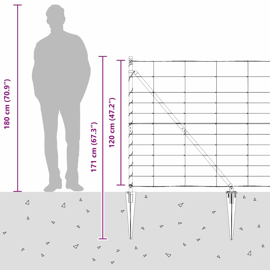 Plotový sloupek. Pozinkovaný 25 x 1,2 m Ocel - obrázek 16