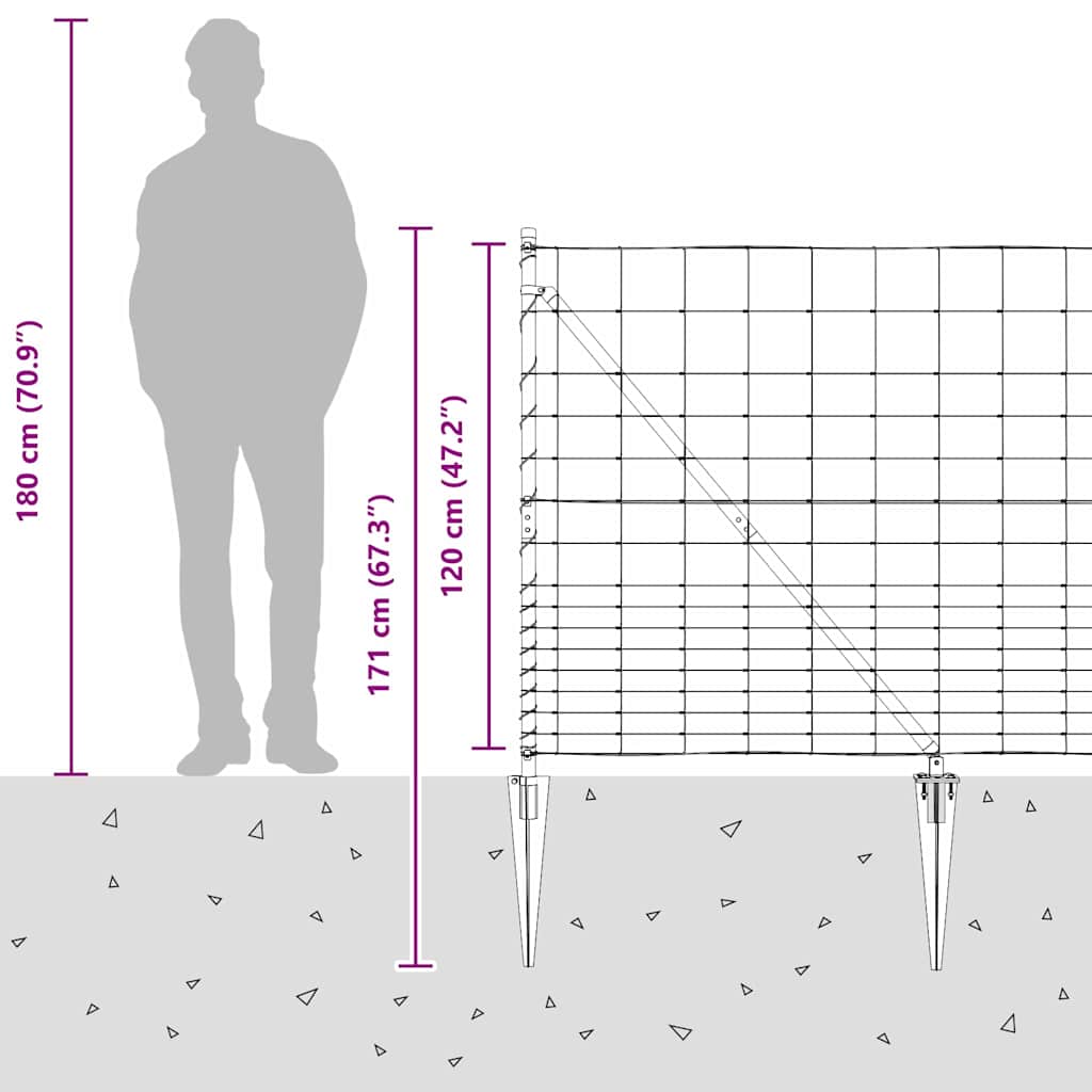 Plotový sloupek. Pozinkovaný 25 x 1,2 m Ocel - obrázek 16