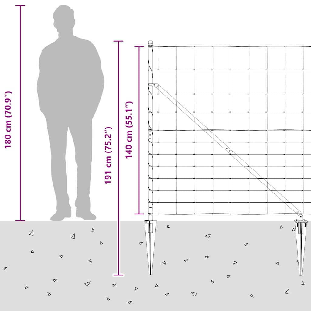 Plotový sloupek. Pozinkovaný 25 x 1,4 m Ocel - obrázek 15