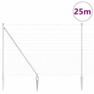 Plotový sloupek. Pozinkovaný 25 x 1,6 m Ocel - obrázek 3