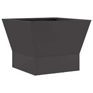 vidaXL Tulekauss Must 40 x 40 x 35 cm Ilmastikukindel teras