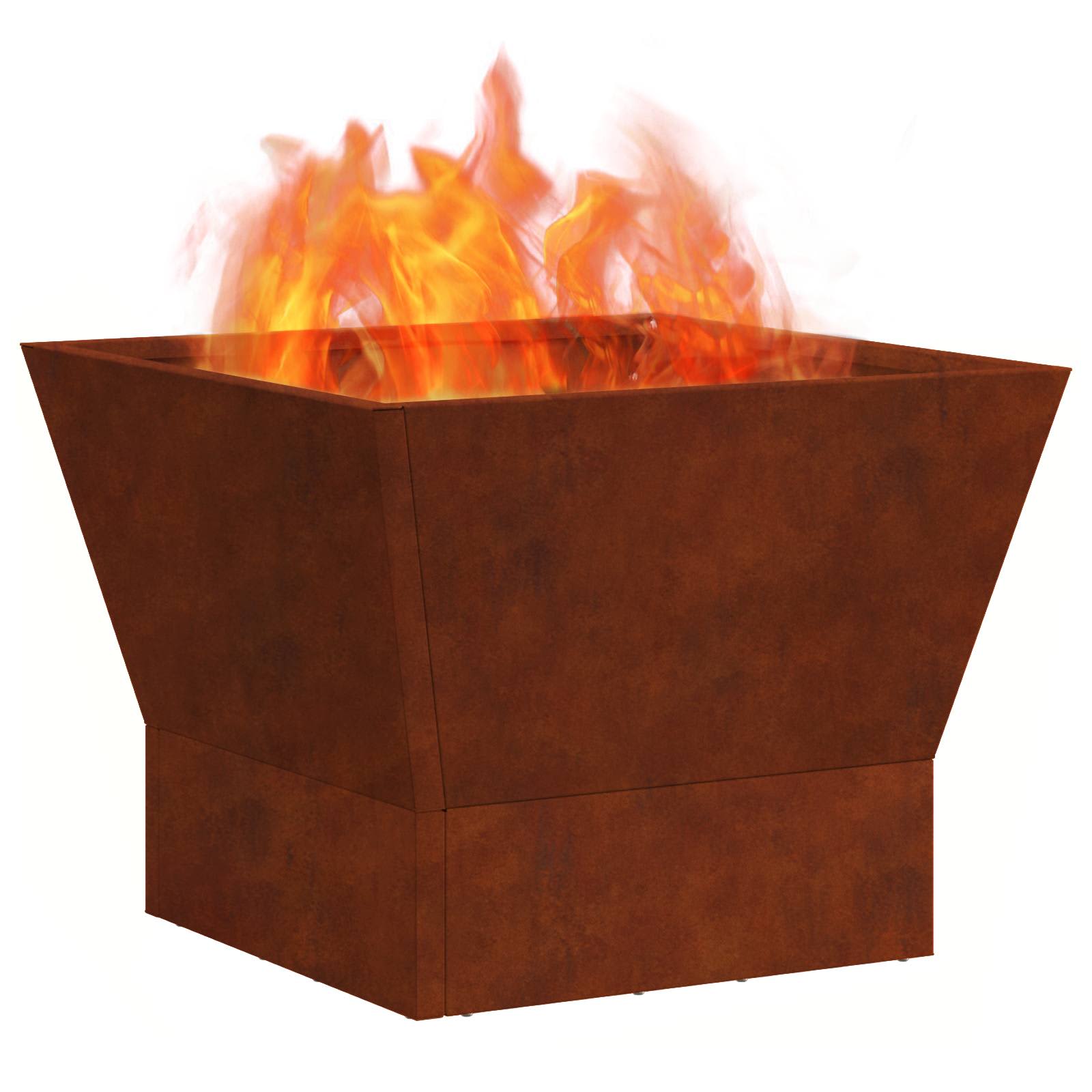 Tulisija Ruskea 40 x 40 x 35 cm Kulunut Teräs - Image 3