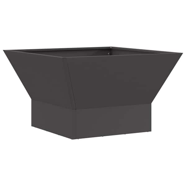 vidaXL Tulekauss Must 60 x 60 x 35 cm Ilmastikukindel teras