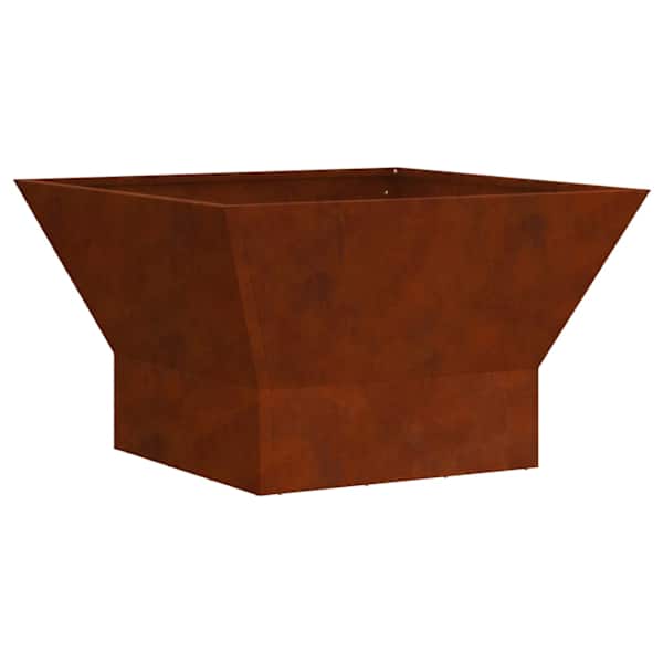 vidaXL Tulekauss Rooste 60 x 60 x 35 cm Ilmastikukindel teras