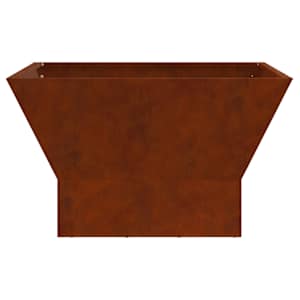 Ohniště Hnědá 60 x 60 x 35 cm Povětrnostně odolná ocel - obrázek 6