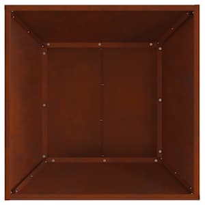 Ohniště Hnědá 60 x 60 x 35 cm Povětrnostně odolná ocel - obrázek 7