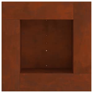 Ohniště Hnědá 60 x 60 x 30 cm Povětrnostně odolná ocel - obrázek 7